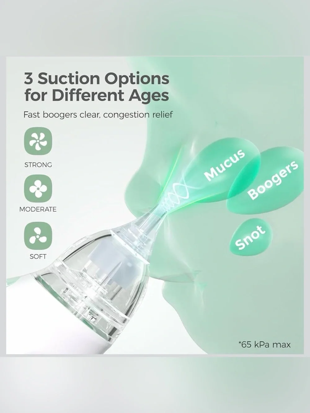 Momcozy Baby Nasal Aspirator - Green